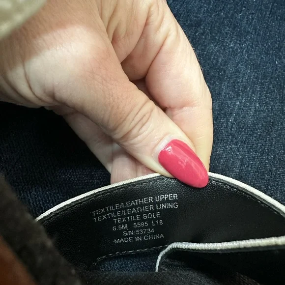 Tory Burch Black and White Wedge Espadrille Shoes - Picture 6 of 10